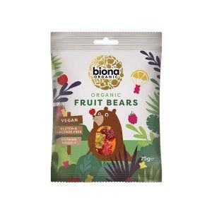 Biona Organic Mini Fruit Bears Naturally Tasty Fruit gums 75g