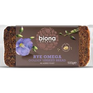 Biona Organic Omega Golden Linseed Rye Bread 500g