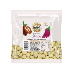 Biona Organic Yoghurt White Chocolate Raisins 60g