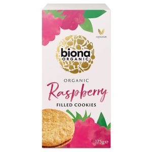Biona Raspberry Filled Cookies 175g