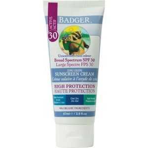 Badger Unscented Broad Spectrum SPF 30 Sunscreen Cream 87ml