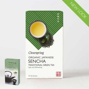 Clearspring Organic Japanese Sencha Traditional Green Tea 20 Tea Sachets