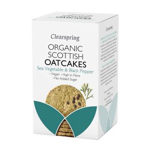 Clearspring Organic Scottish Oatcakes Sea Vegetable and Black Pepper 200g