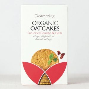 Clearspring Organic Scottish Oatcakes Sun-Dried Tomato & Herb 200g