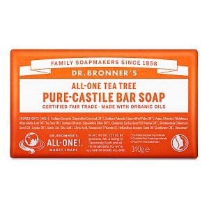 Dr Bronner Pure Castile Soap Bar Tea Tree 140g
