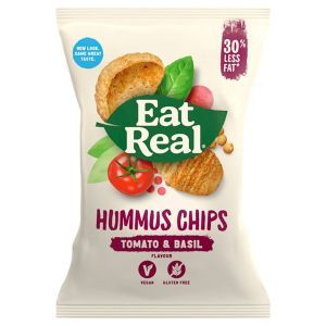 Eat Real Hummus Chips Tomato and Basil 40g