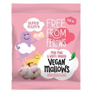Free From Fellows Vegan Vanilla Pink & White Mini Mallows 105g