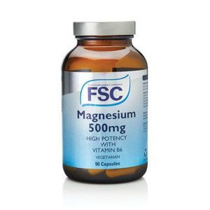 FSC Magnesium 500mg with B6 5mg 90 Vegetarian Capsules