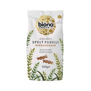 Biona Organic Wholegrain Spelt Fusilli Pasta 500g