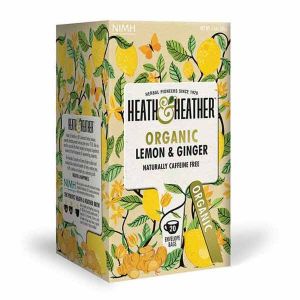 Heath And Heather Organic Lemon & Ginger Tea 20 Tea Bags
