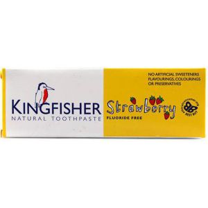 Kingfisher Childrens Fluoride Free Strawberry Toothpaste 75ml