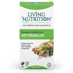 Living Nutrition Organic Fermented Astragalus 60 caps