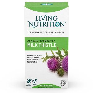 Living Nutrition Organic Fermented Milk Thistle 60 caps