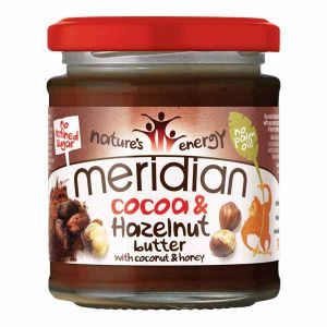 Meridian Cocoa & Hazelnut Butter With Coconut and Honey No Palm Oil 170g