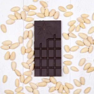 Montezumas Absolute Black 100% Cocoa Solids with Almonds 90g