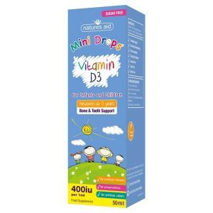 Natures Aid Mini Drops Childrens Vitamin D3 50ml