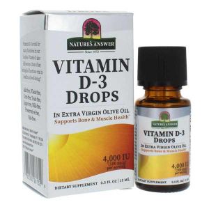 Natures Answer Vitamin D3 Drops in Olive Oil 4000iu 15ml