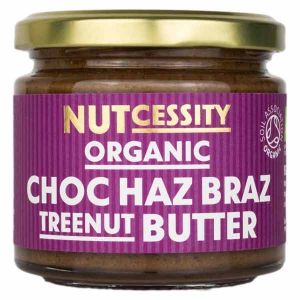 Nutcessity Organic Chocolate Hazelnut and Brazil Nut Butter 180g