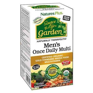 Natures Plus Source of Life Garden Organic Mens Daily Multivitamin 30 Vegan Tablets