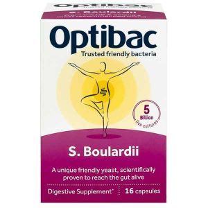 Optibac Probiotics Saccharomyces Boulardii (Previously Bowel Calm) 16 Capsules