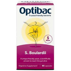 Optibac Saccharomyces Boulardii 80 Vegan Capsules