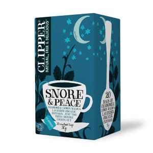 Clipper Organic Snore & Peace, Chamomile, Lemon Balm and Lavender Infusion 20 Teabags