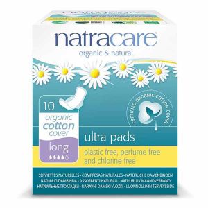 Natracare Ultra Pads Long X 10 with Wings