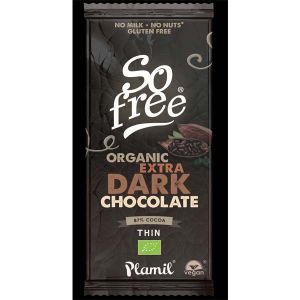 Plamil Foods - So Free Organic Extra Dark Chocolate Thin 80g