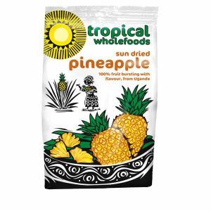 Tropical Wholefoods Organic Fairtrade Sun Dried Pineapple 100g