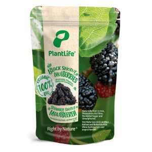 Plantlife Organic Black Mulberries 175g