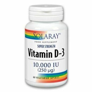 Solaray Super Strength Vitamin D3 10000iu 60 Vegecaps