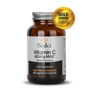 Solo Vitamin C 625mg Max with Bioflavonoids 60 Vegetarian Capsules