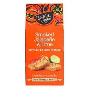 The Artful Baker Smoked Jalapeno & Lime Savoury Biscuit Nibbles 100g