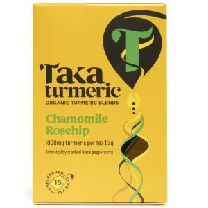 Taka Turmeric Organic Chamomile & Rosehip 15 Teabags