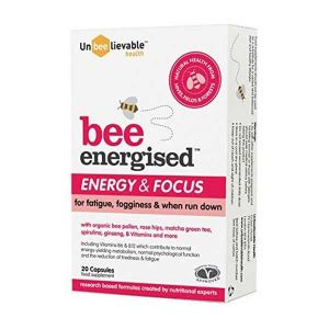 Unbeelievable Health Bee Energised Energy & Focus 20 Capsules