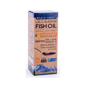 Wiley's Finest Alaskan Fish Oil Orange Burst 660mg Omega 3 7 9 250ml