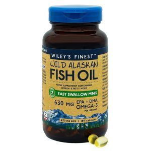 Wileys Finest Wild Alaskan Fish Oil Easy Swallow Minis 180 softgels