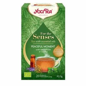 Yogi Tea Organic for the Senses Peaceful Moment with Lemon balm and Rooibos 20 Teabags