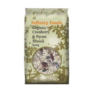 Infinity Foods Organic Cranberry Pecan Muesli 500g