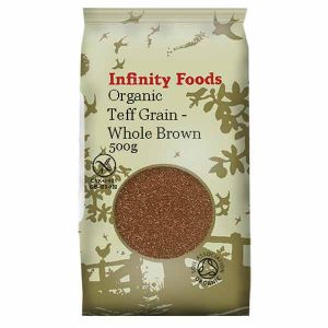 Infinity Foods Organic Whole Brown Teff Grain (Gluten Free) 500g