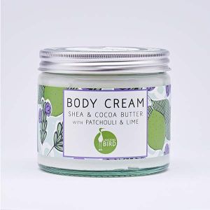 Laughing Bird Shea & Cocoa Butter Body Cream (with Patchouli & Lime) 250ml