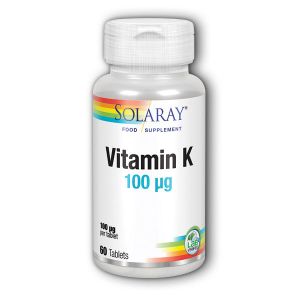 Solaray Vitamin K 60 Tablets 100mcg