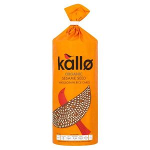 Kallo Organic Sesame Seed Wholegrain Rice Cakes 130g
