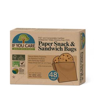 If You Care Paper Snack & Sandwich Bags Totally Chlorine Free (TCF)