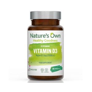 Natures Own Vitamin D3 60 Vegan Tablets