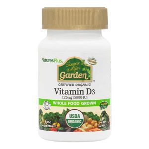 Natures Plus Source of Life Garden Vitamin D3 5000iu 60 Vegan Capsules