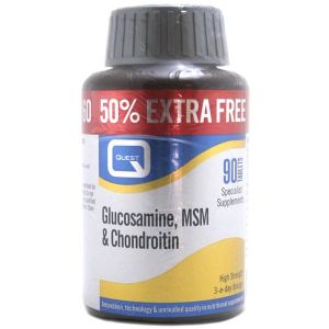 Quest Glucosamine Chondroitin & MSM ** Special Offer ** 90 tablets for price of 60