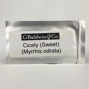 G. Baldwin & Co. Growing Seeds Cicely (sweet) Myrrhis Odorata Herb Seeds Packet 5g