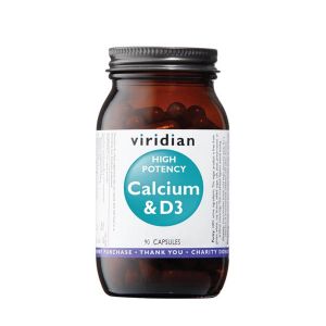 Viridian High Potency Calcium & D3 90 Vegan Capsules