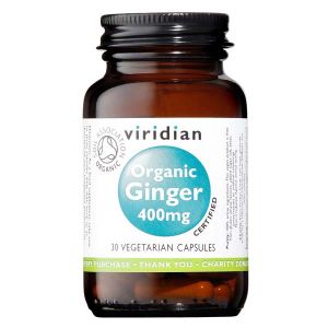 Viridian Organic Ginger Root Vegetarian Capsules 400mg